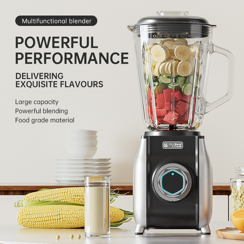 Visokofunkcionalni kućni blender s sokovnikom, blenderom za smoothie, drobilicom leda, mljevačem mesa i proizvođačem sojinog mlijeka