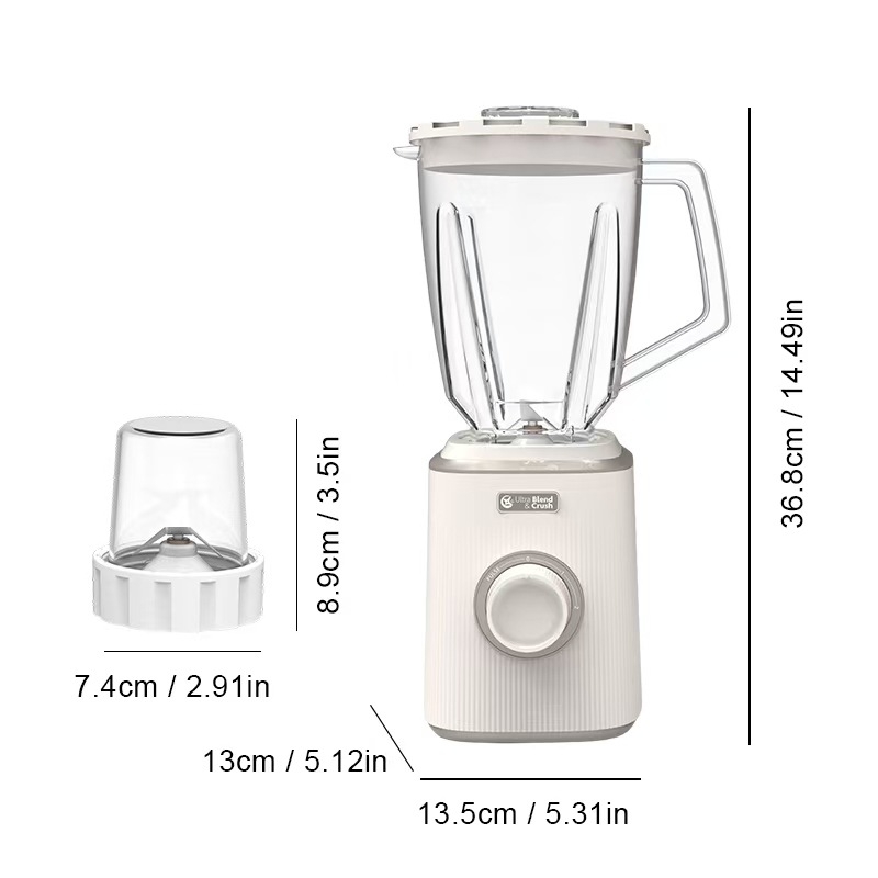 Visokofunkcionalni kućni blender s sokovnikom, blenderom za smoothie, drobilicom leda, mljevačem mesa i proizvođačem sojinog mlijeka