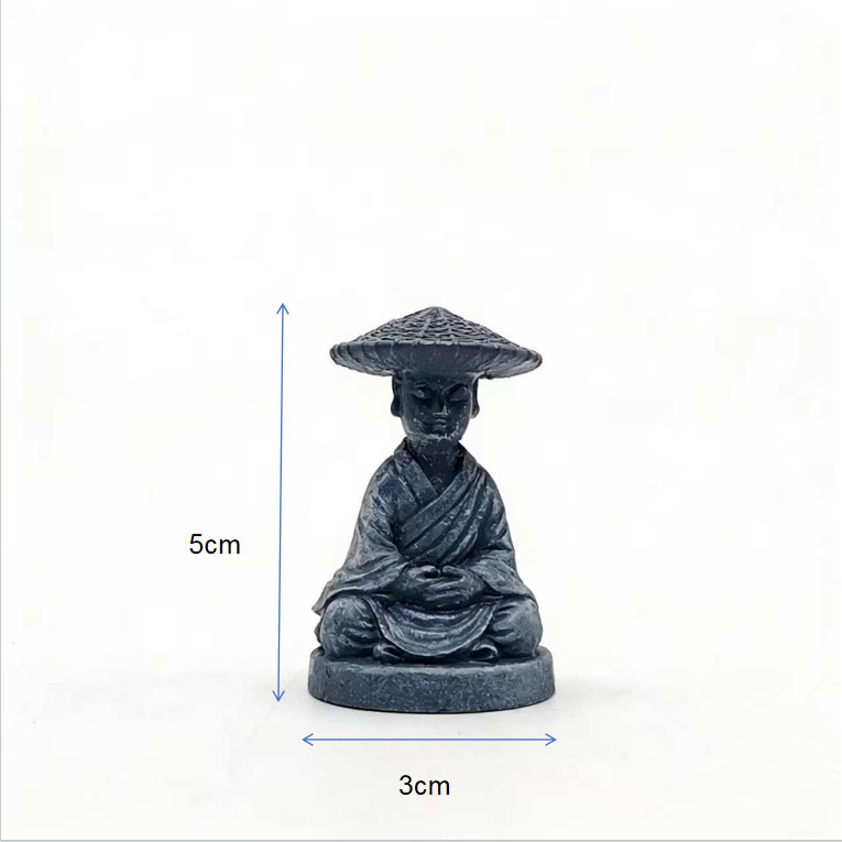 Zen ukras u kineskom stilu: mala keramička mikro-krajina, mini monah za ceremoniju čaja, bonsai, stolni ukras
