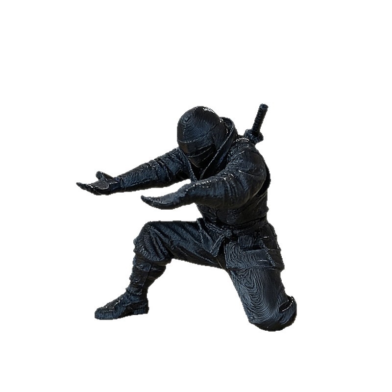 3D-otisknuti ninja držač olovke – stolni organizator, višenamjenski držač za olovke, crtani stil