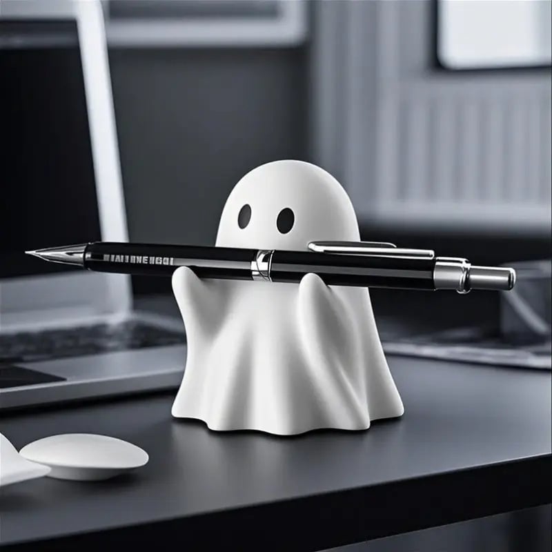 3D-otisknuti ninja držač olovke – stolni organizator, višenamjenski držač za olovke, crtani stil
