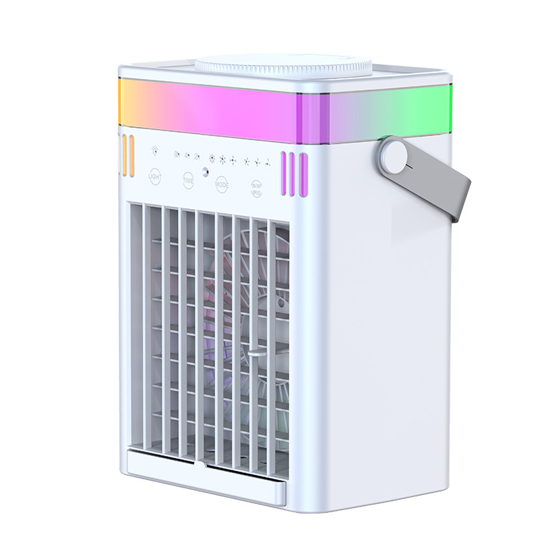 Επιτραπέζιος USB ανεμιστήρας με 4 λεπίδες, ψεκασμό για υγρασία και ψύξη με νερό