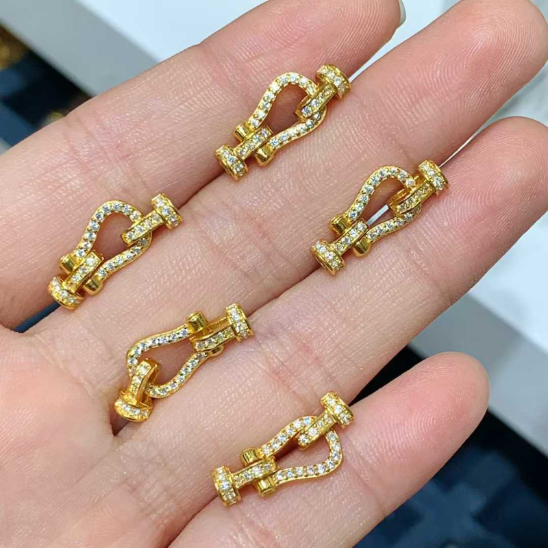 S925 Argint Sterling – Încuietoare cu diamant pentru colier cu perle și brățară