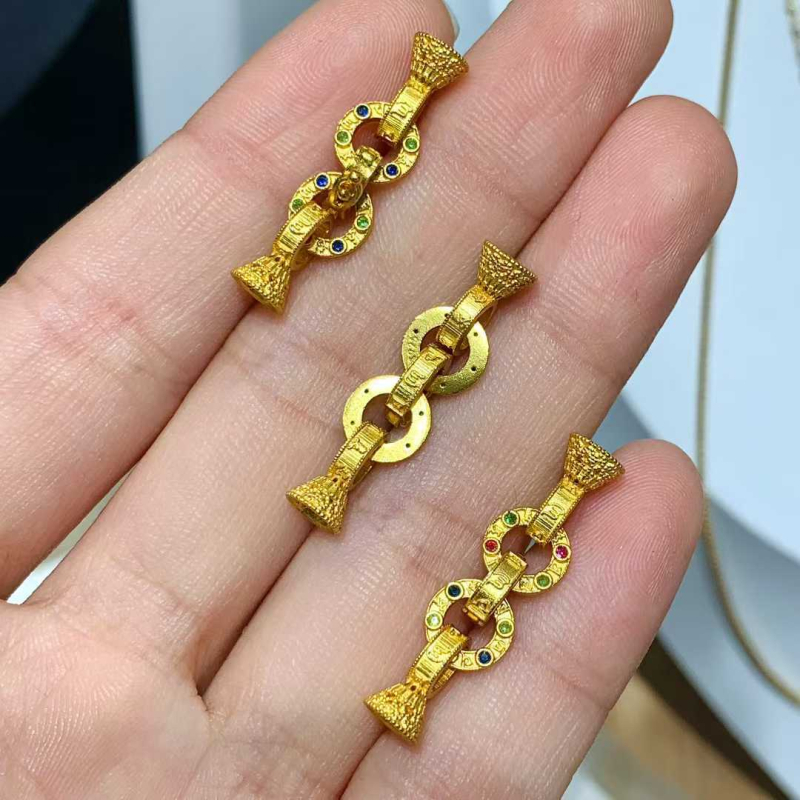 S925 Argint Sterling – Încuietoare cu diamant pentru colier cu perle și brățară