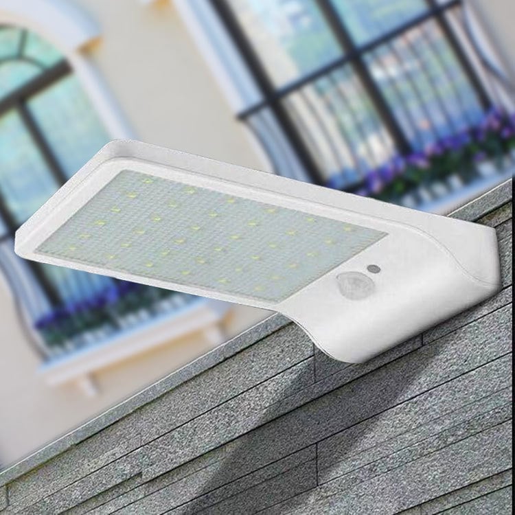 Lampa solară de exterior pentru perete, cu senzor de mișcare, curte și alee