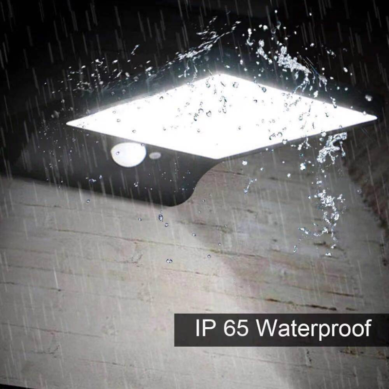 Lampa solară de exterior pentru perete, cu senzor de mișcare, curte și alee