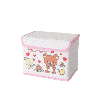 Cutie de depozitare din piele cu desen animat, cu capac, pliabilă, pentru cămin, haine și jucării