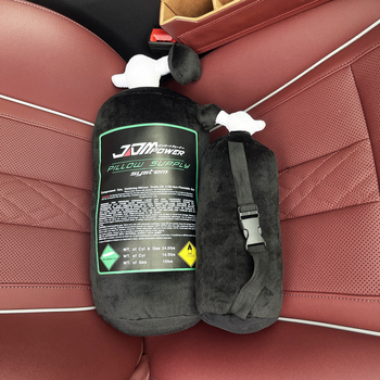 Pernă tetieră auto NOS cilindru azot – suport pentru gât și talie, accesoriu interior auto