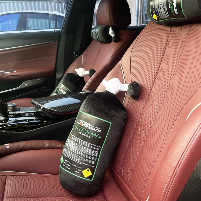 Pernă tetieră auto NOS cilindru azot – suport pentru gât și talie, accesoriu interior auto