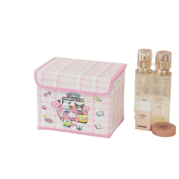 Cutie de depozitare cosmetică de birou din piele, pliabilă, cu capac rabatabil, rezistentă la apă și praf