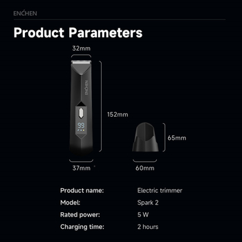 Spark2 testszőr-eltávolító elektromos készülék, fekete, töltőállvánnyal