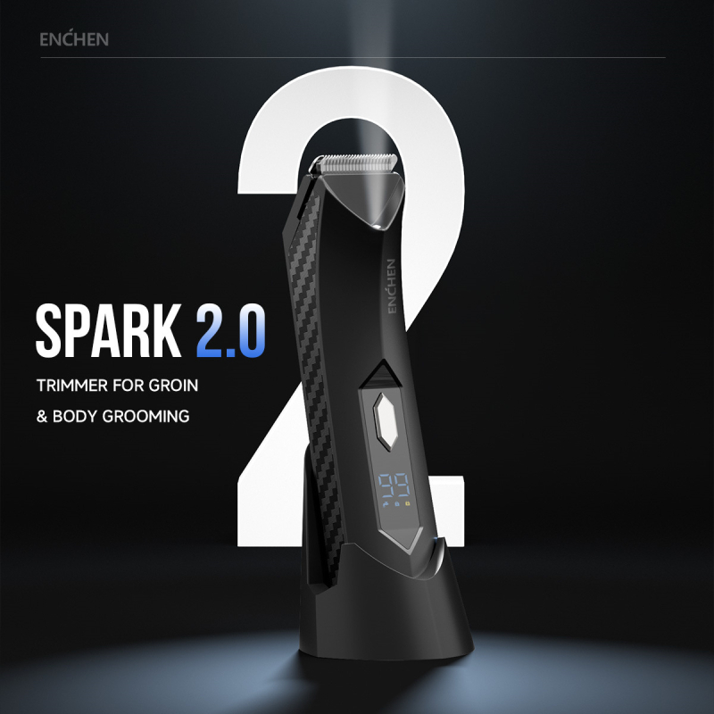 Spark2 testszőr-eltávolító elektromos készülék, fekete, töltőállvánnyal