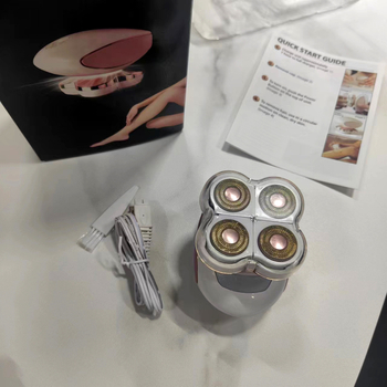 Epilator electric cu patru capete pentru corp, pentru femei, reîncărcabil, portabil, mini