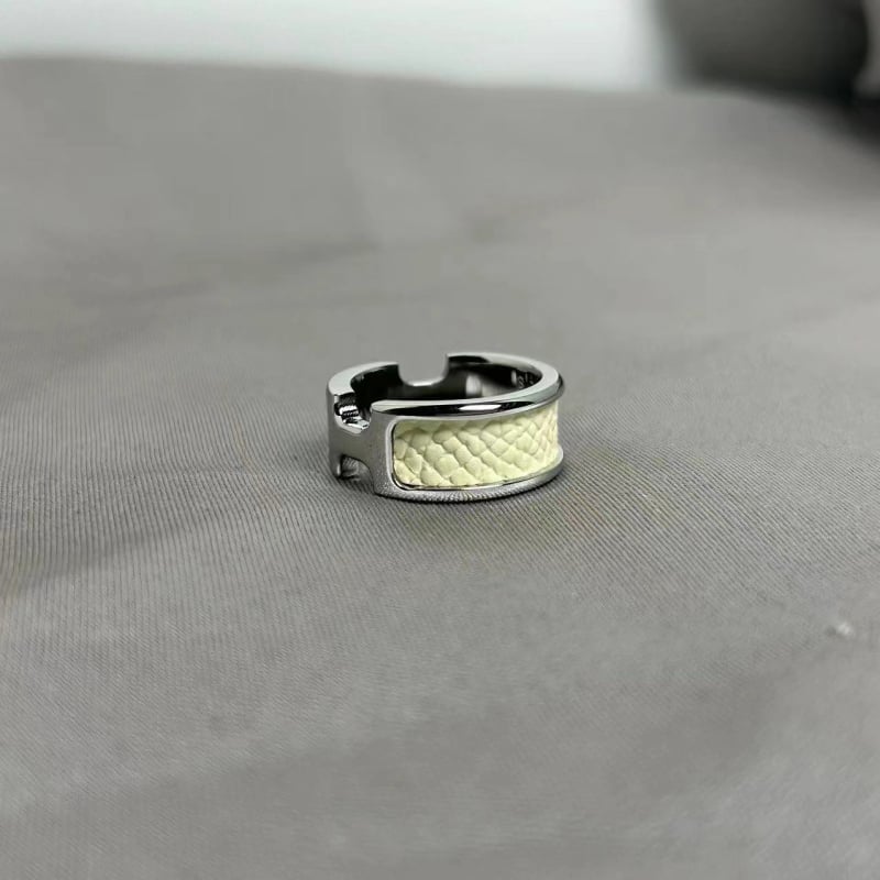 Унисекс пръстен от титановата стомана с покритие 18K розово злато — геометричен стил, пръстен за двойки