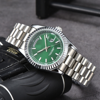 Ανδρικό ρολόι Lao Factory Series, πλήρους λειτουργίας Quartz, διπλό ημερολόγιο, ατσάλινο μπρασελέ