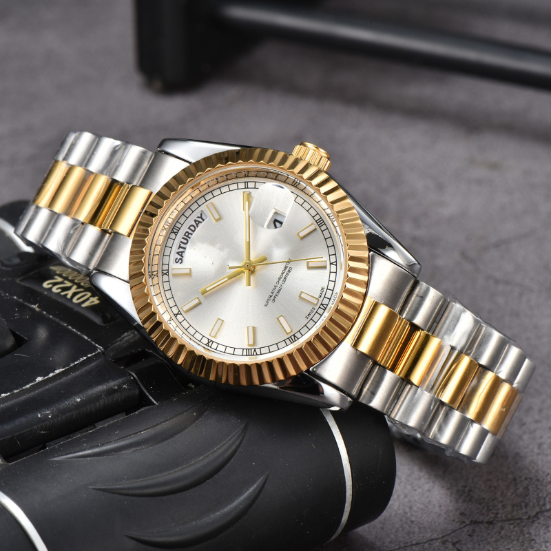 Ανδρικό ρολόι Lao Factory Series, πλήρους λειτουργίας Quartz, διπλό ημερολόγιο, ατσάλινο μπρασελέ