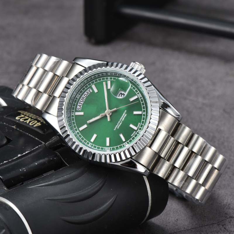 Ανδρικό ρολόι Lao Factory Series, πλήρους λειτουργίας Quartz, διπλό ημερολόγιο, ατσάλινο μπρασελέ