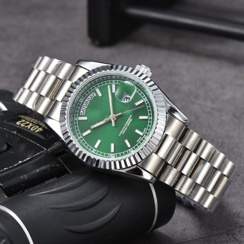 Ανδρικό ρολόι Lao Factory Series, πλήρους λειτουργίας Quartz, διπλό ημερολόγιο, ατσάλινο μπρασελέ