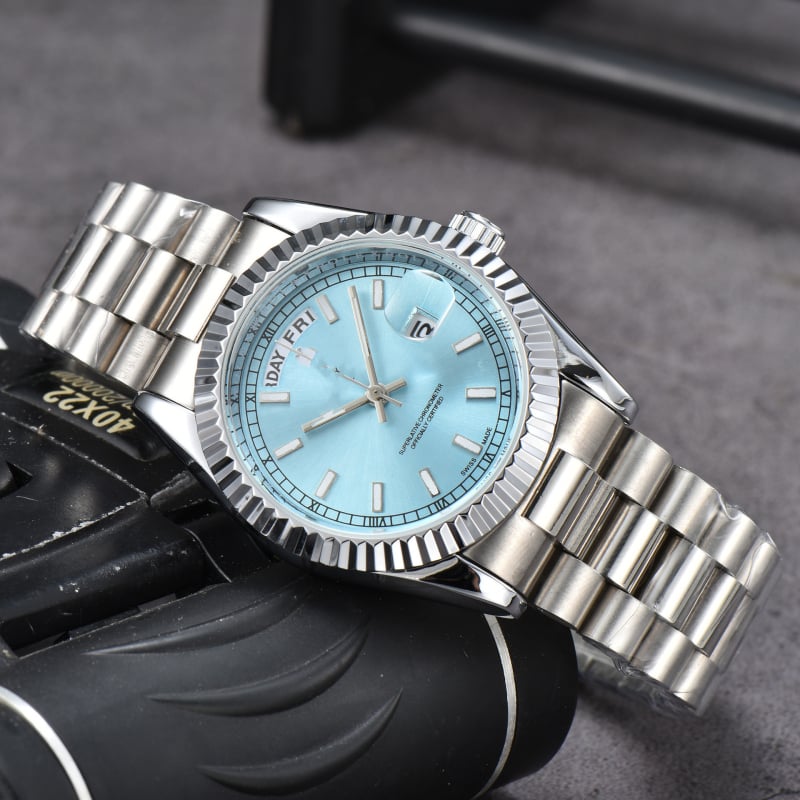 Ανδρικό ρολόι Lao Factory Series, πλήρους λειτουργίας Quartz, διπλό ημερολόγιο, ατσάλινο μπρασελέ