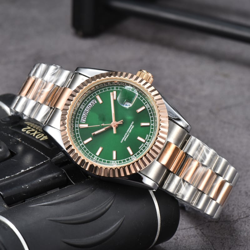 Ανδρικό ρολόι Lao Factory Series, πλήρους λειτουργίας Quartz, διπλό ημερολόγιο, ατσάλινο μπρασελέ