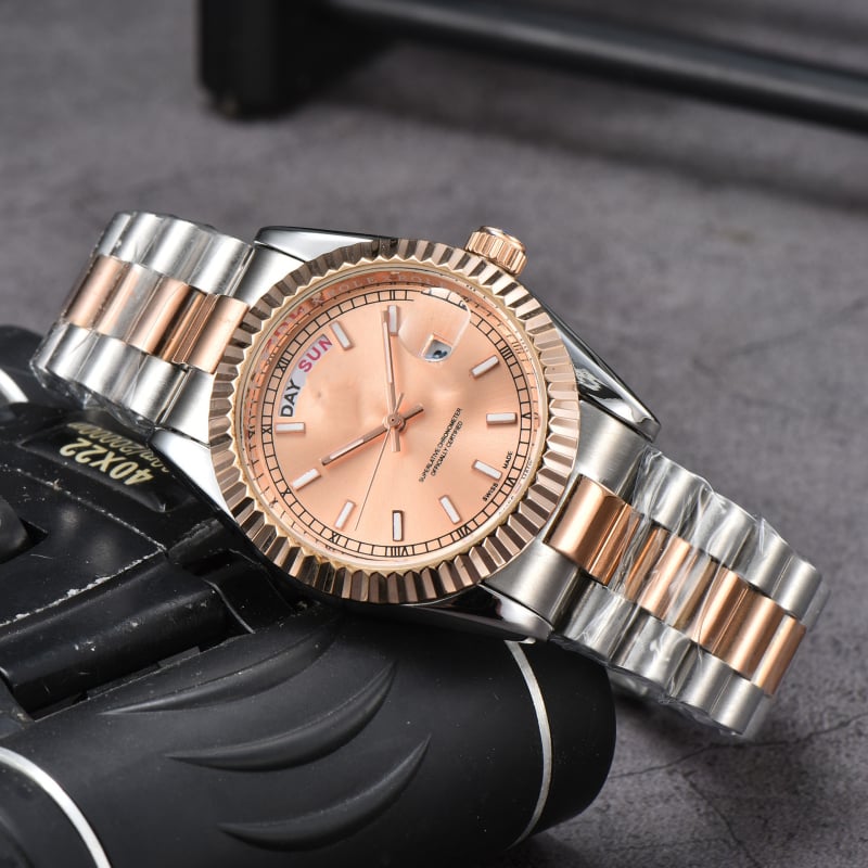 Ανδρικό ρολόι Lao Factory Series, πλήρους λειτουργίας Quartz, διπλό ημερολόγιο, ατσάλινο μπρασελέ
