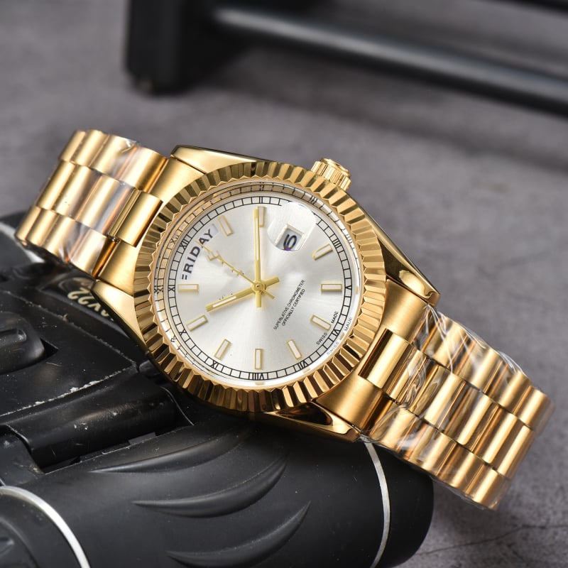Ανδρικό ρολόι Lao Factory Series, πλήρους λειτουργίας Quartz, διπλό ημερολόγιο, ατσάλινο μπρασελέ