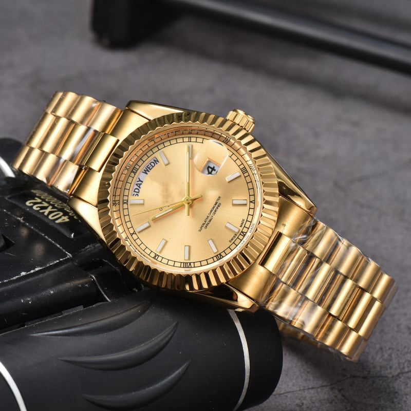 Ανδρικό ρολόι Lao Factory Series, πλήρους λειτουργίας Quartz, διπλό ημερολόγιο, ατσάλινο μπρασελέ
