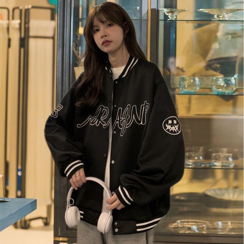 Ženska baseball jakna, novi model 2022, ležerni patch print, moderno vanjsko odijelo za proljeće i jesen, pogodno za parove