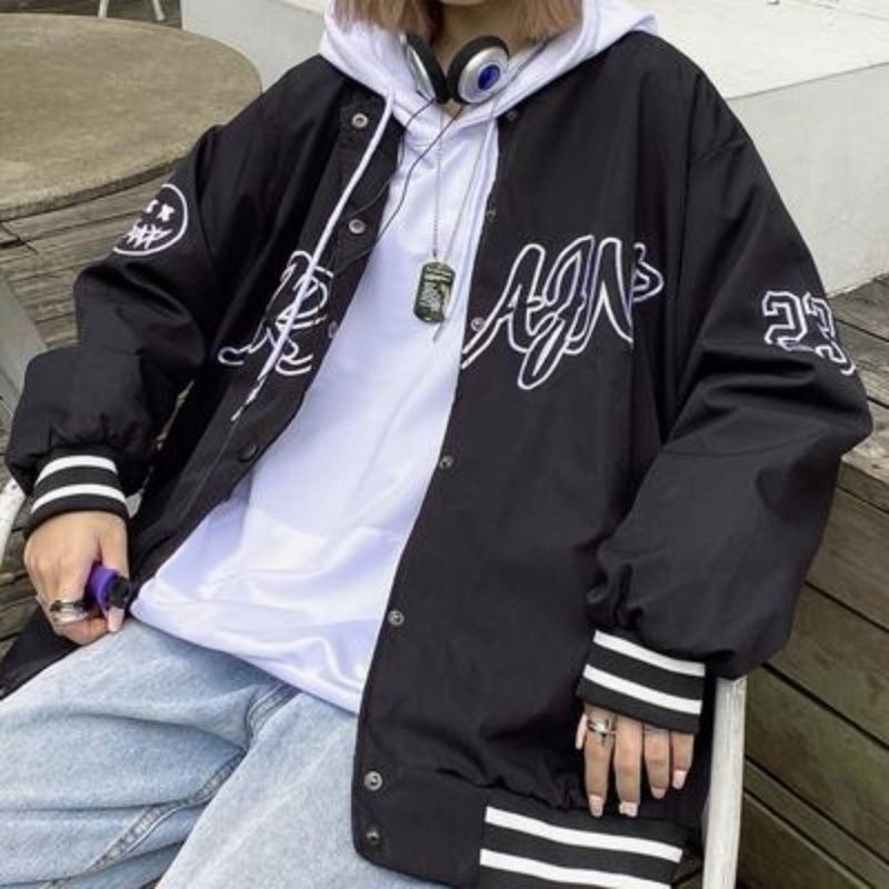 Ženska baseball jakna, novi model 2022, ležerni patch print, moderno vanjsko odijelo za proljeće i jesen, pogodno za parove