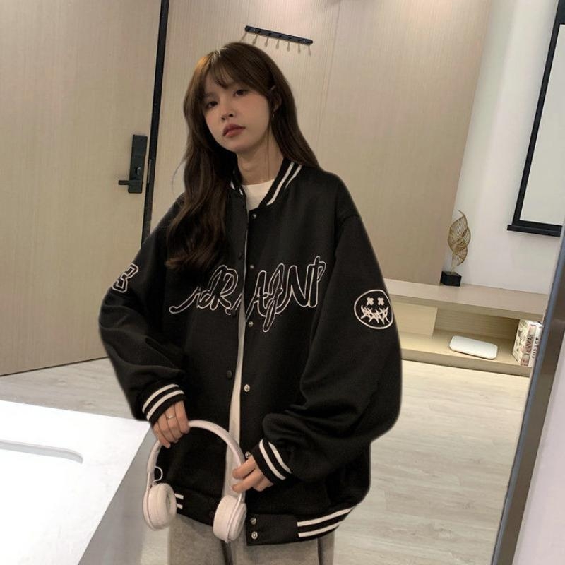 Ženska baseball jakna, novi model 2022, ležerni patch print, moderno vanjsko odijelo za proljeće i jesen, pogodno za parove
