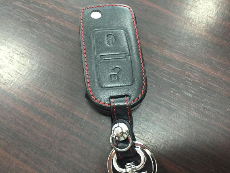 Kožna futrola za ključ Volkswagen Amarok pickup, sklopivi daljinski ključ