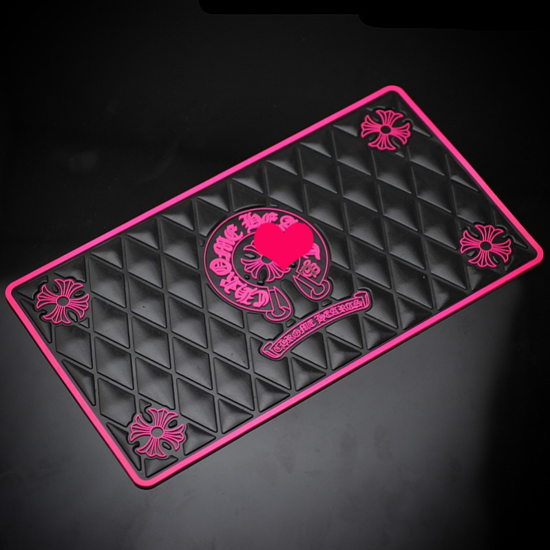 Covoraș anti-alunecare mare pentru mașină, cu design de coroană, pentru telefon și parfum, 30x15 cm