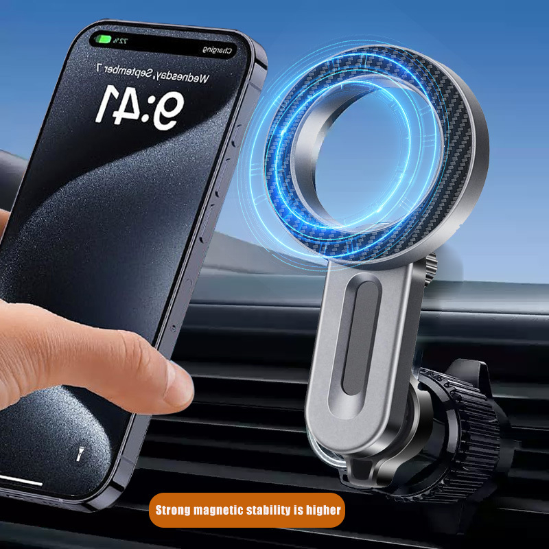 Suport magnetic pentru ecranul consolei centrale, suport pliabil pentru telefon, pentru ventilația mașinii, suport MagSafe pentru navigația auto