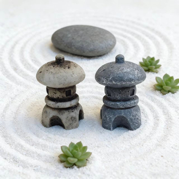 Zen διακοσμητικό για διαλογισμό — μικρό τοπίο σε ιαπωνικό στυλ karesansui για οικιακή διακόσμηση