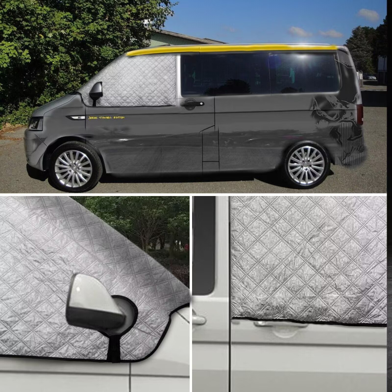 Fiat Ducato RV szélvédővédő, vastagított alumíniumfóliás kompozit gyapottal, antifagyasztó és árnyékoló