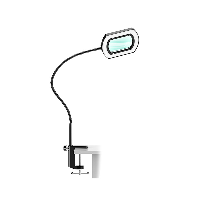 LED podna lampa s povećalom, dodirno upravljanje, 10x povećanje, podesiva visina 40-150 cm, svjetlo za zaštitu očiju za kozmetiku i šivanje