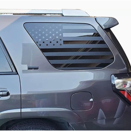 Декал за задното стъкло с американско знаме за Toyota 4Runner 2010–2023