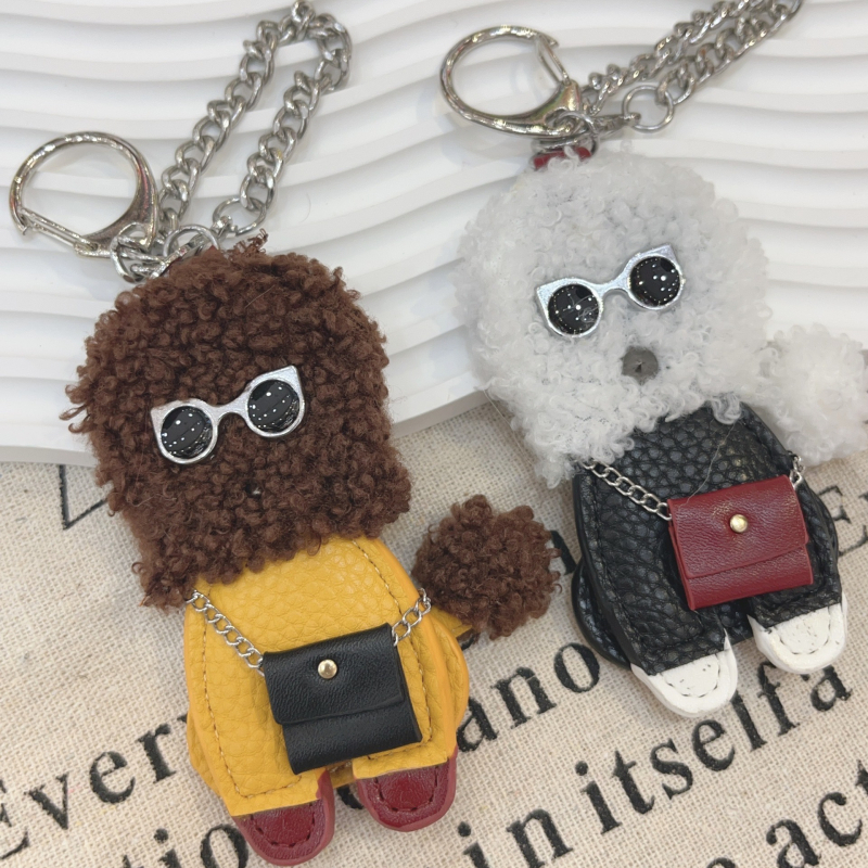 Slatki plišani privjesak s teddy psićem, za torbu i ključeve