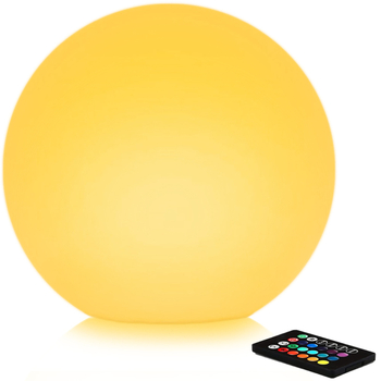 Lampă sferică LED solară pentru gazon, decor exterior impermeabil, colorat, cu telecomandă