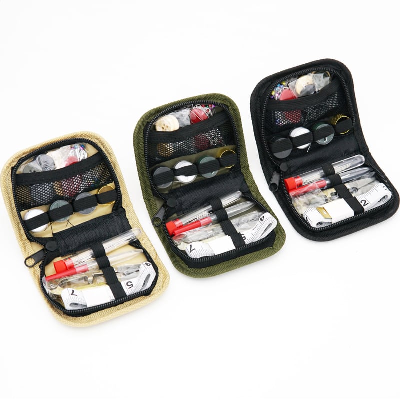 Kit portabil de cusut în geantă de depozitare – set de unelte pentru croitorie și tricotat, cutie de cusut pentru călătorii