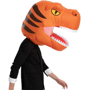 Naduvani dinosaurus kapuljača za Halloween, maska Tyrannosaura, rekvizit za kostim