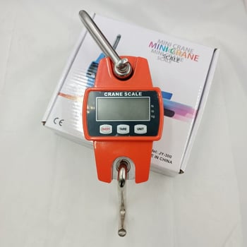 Prijenosna elektronička vaga s kukom 300 kg, industrijska, čvrsto aluminijsko kućište