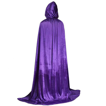 Halloween zlatni baršun kaput za odrasle i djecu, kostim demona vampira