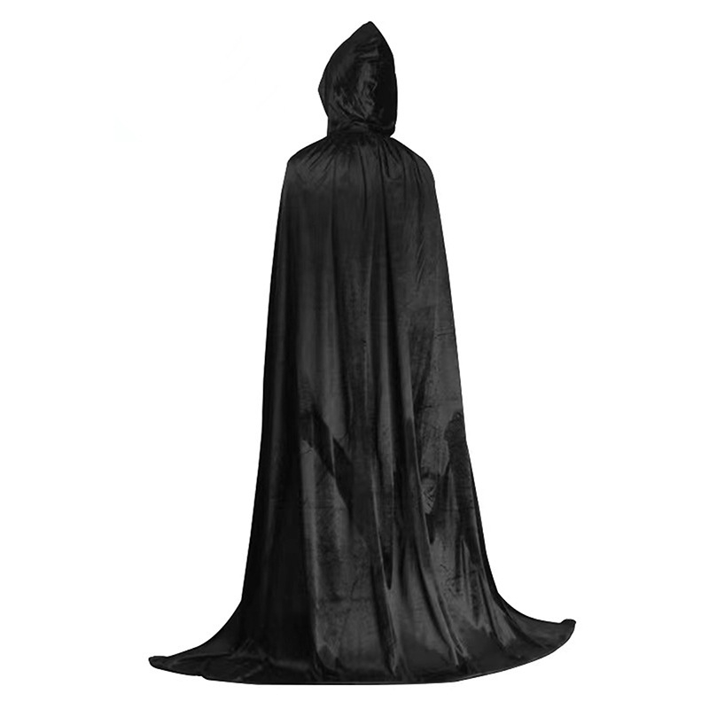 Halloween zlatni baršun kaput za odrasle i djecu, kostim demona vampira
