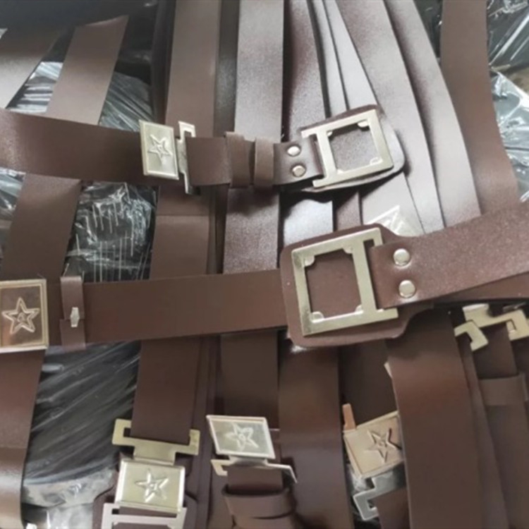 Dječji pojas za nastupe sa zvijezdom petokrakom, PU koža, kvadratna kopča, kineski stil