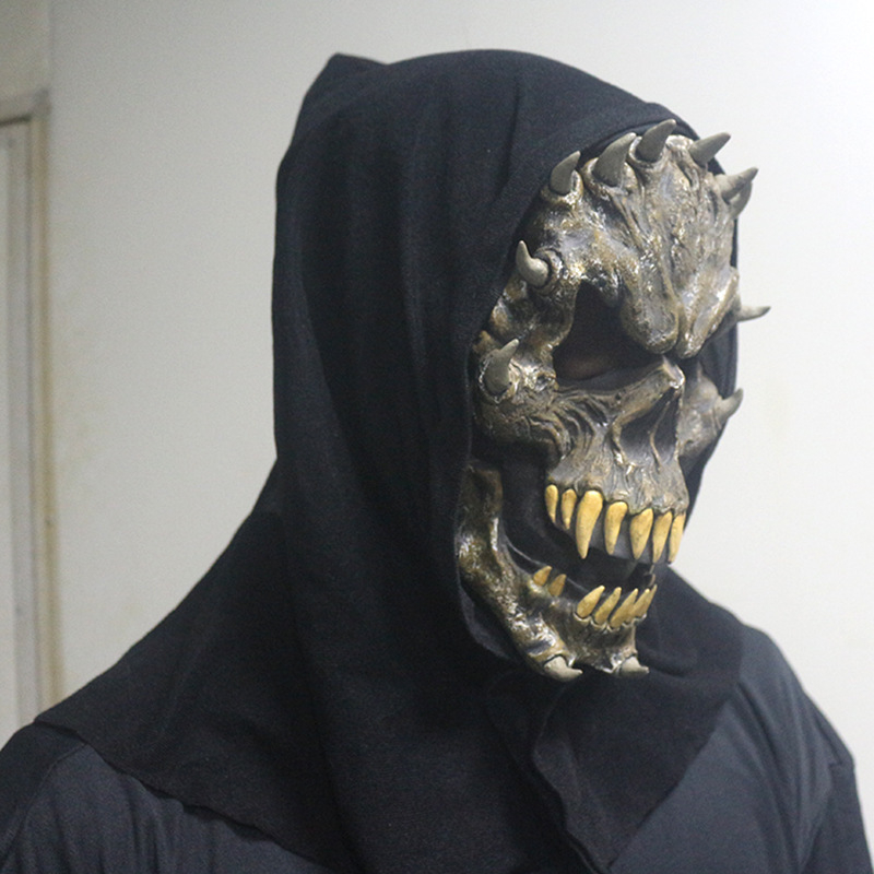 Nova Halloween maska za glavu s duhom, platnena maska za lice, rekvizit s vrištećim duhom, zabavan