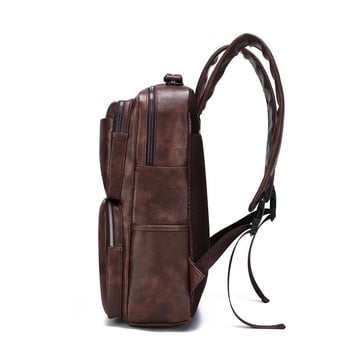 Unisex επαγγελματικό PU σακιδιοπλάτης, 20–35L, επεκτειόμενη, χωρά 16 ιντσών φορητό, street style, για επαγγελματικά ταξίδια