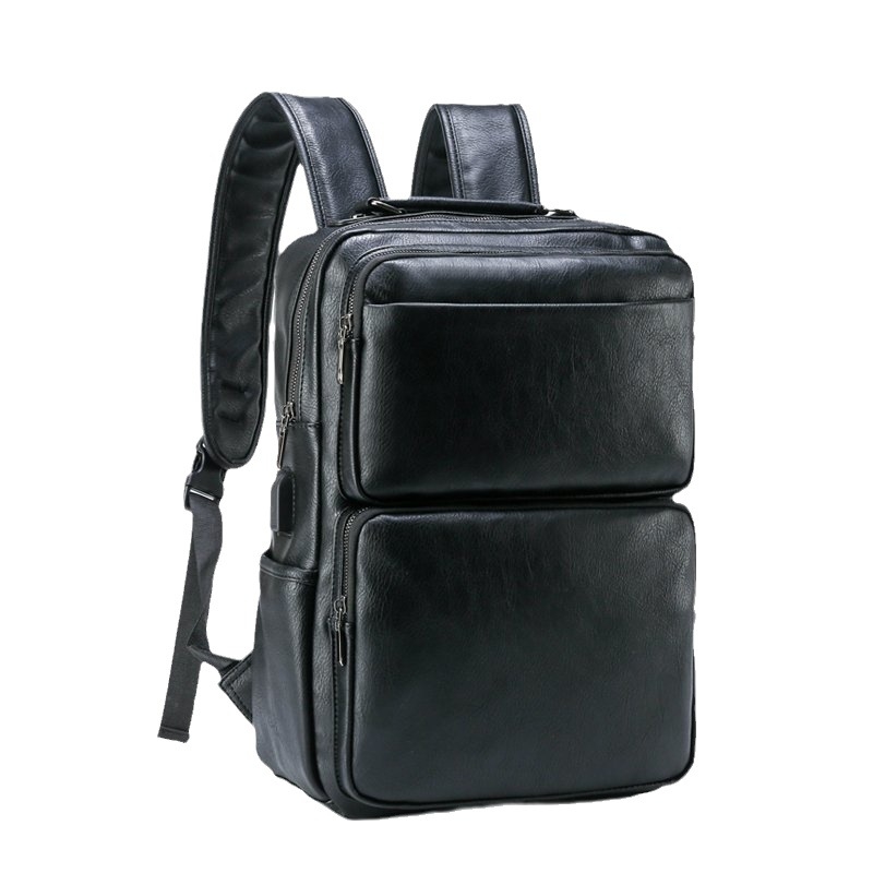 Unisex επαγγελματικό PU σακιδιοπλάτης, 20–35L, επεκτειόμενη, χωρά 16 ιντσών φορητό, street style, για επαγγελματικά ταξίδια