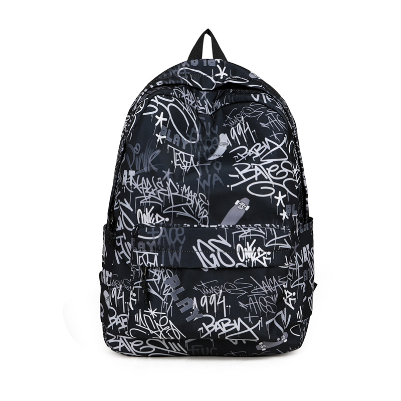 Ruksak velikog kapaciteta, graffiti stil, japanski dizajn za srednju školu, unisex