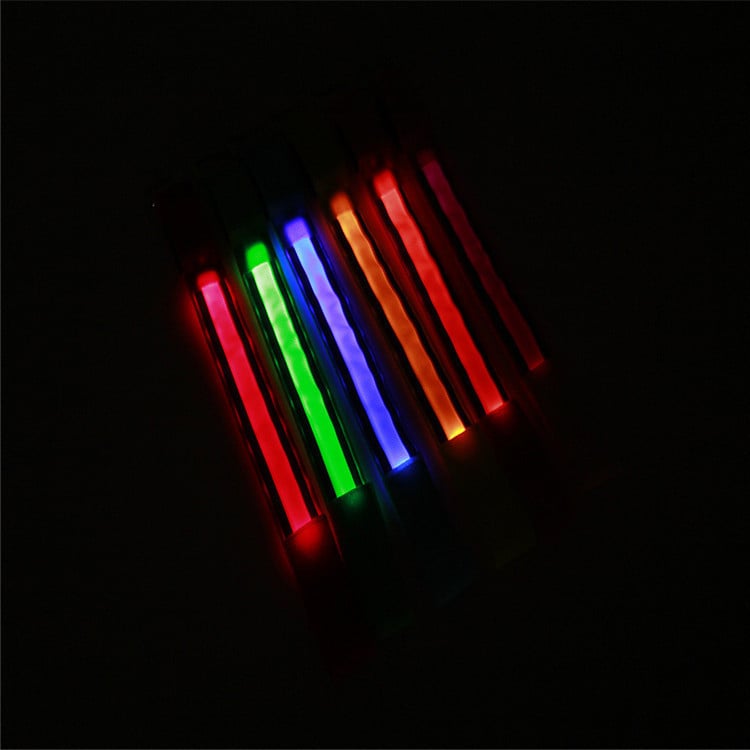 LED спортна гривна за китката с USB светлина и мигащ ефект